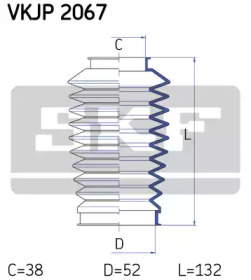 Гофрированный кожух / прокладки SKF для ALFA ROMEO 146 (930_) 1.7 i.e. 16V (930.B1)